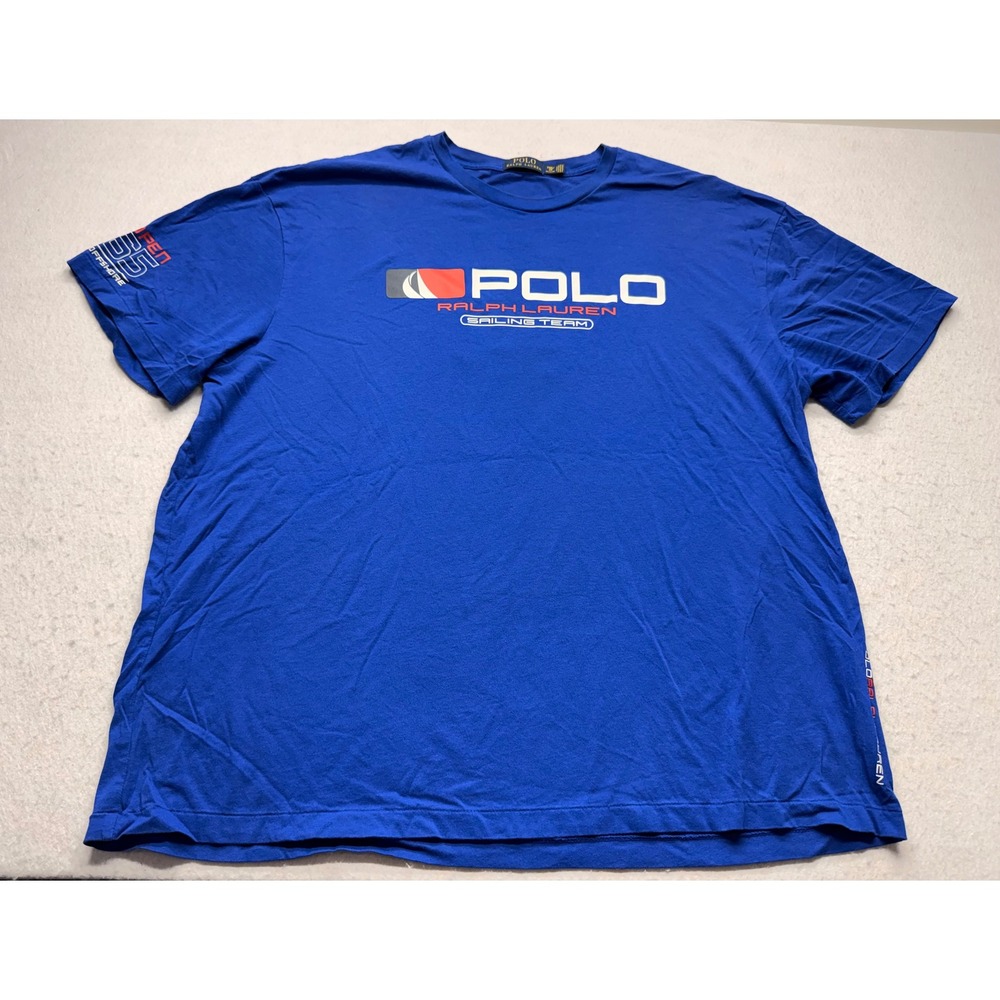 Polo Ralph Lauren Sailing Team Shirt Mens 2XB Blue Open 65 Offshore Graphic Tee